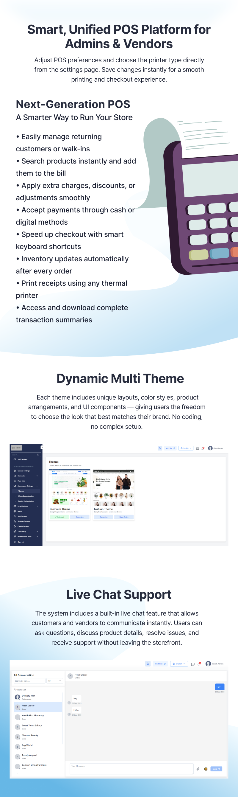 Quick eCommerce – React Multi-Vendor for Food, Grocery, Pharmacy & Pet with Customer App & Website